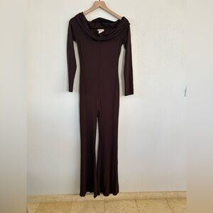 LA LUXE Brown Jumpsuit